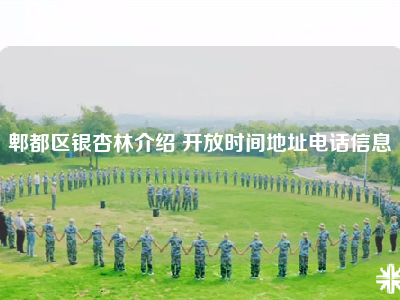 郫都区银杏林介绍 开放时间地址电话信息