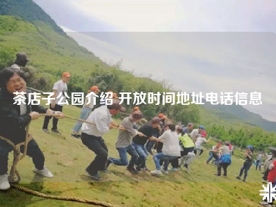 茶店子公园介绍 开放时间地址电话信息
