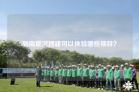到南戴河团建可以体验哪些项目？