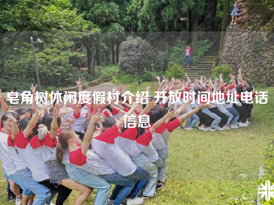 皂角树休闲度假村介绍 开放时间地址电话信息