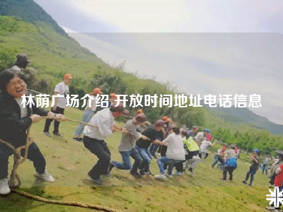 林荫广场介绍 开放时间地址电话信息
