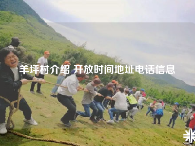 羊坪村介绍 开放时间地址电话信息