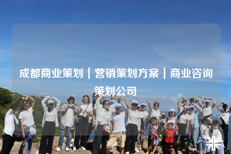 成都商业策划｜营销策划方案｜商业咨询策划公司