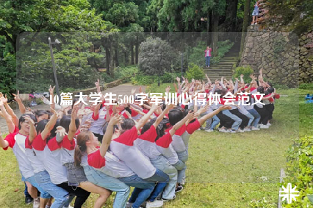 10篇大学生500字军训心得体会范文