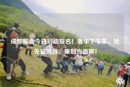 成都聚会今日启动报名！奢华下午茶，抢先玩鸿音，策划当面聊！