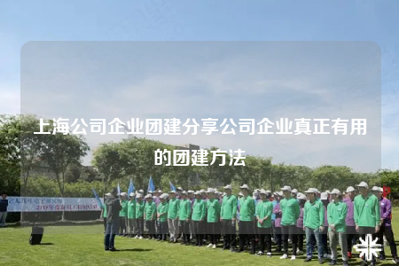 上海公司企业团建分享公司企业真正有用的团建方法