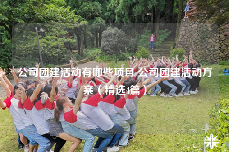 公司团建活动有哪些项目 公司团建活动方案（精选4篇）