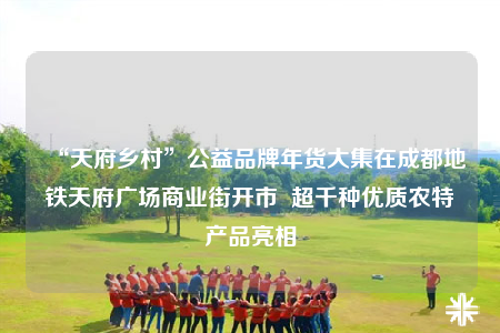 “天府乡村”公益品牌年货大集在成都地铁天府广场商业街开市  超千种优质农特产品亮相